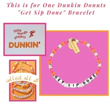 New Little Words Dunkin' donuts Friendship Bracket Taylor Swift insp SOLD OUT