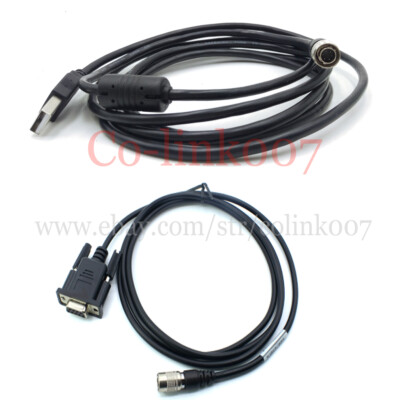 NEW Total Station Data Cable Hirose 6pin to USB / COM for Windows 7/8/9