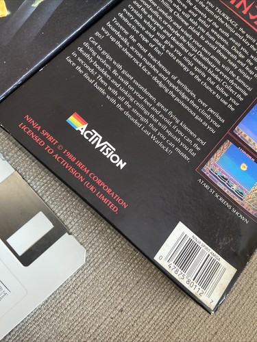 Ninja Spirit AMIGA 500 Gioco Vintage In Scatola Male, Lupi, Animali Activision 1988 - Foto 7 di 11