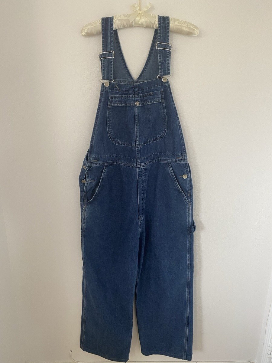 所々　Lee DUNGAREES VINTAGE OVERALLS Vintage Lee Dungarees Sz M/L 80s 90s Riveted Denim Button