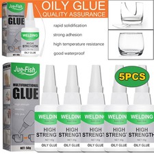 6x50ml Industrial Metal Repair Glue Heat Resistance Cold Weld A&B Adhesive UK