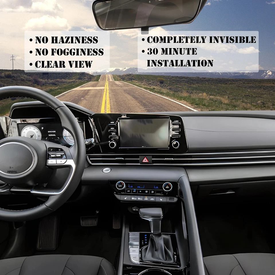 Película transparente de protección de parabrisas delantero precortado para Audi A5 Sportback / A4 Foto 4 de 4