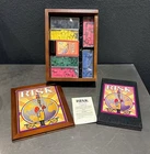 Parker Brothers RISK Vintage Game Collection Wooden Bookshelf Box 100% Complete