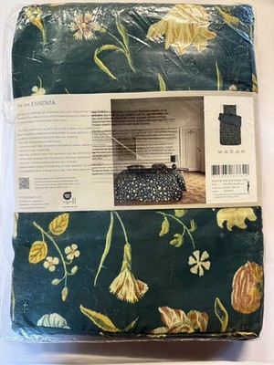 essenza bettwäsche 135x200 Marigold Satin 2 Teilig mit floralem Muster
