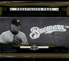 2005 Playoff Prestige #PP-77 Ben Sheets Prestigious Pros Gold #/50
