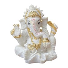 Estatua de dios elefante hindú estatuilla de Buda escultura artesanal para meditación