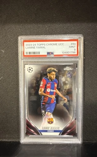2023-24 Topps Chrome UEFA Club Competitions - Lamine Yamal #64 PSA 9