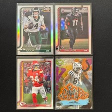 ⚙️BN 2025 TOPPS CHROME FOOTBALL REFRACTOR RC BRADY COOK TYLER WARREN LOT4