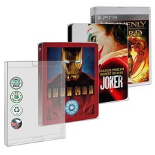 MALKO 20 Pack Steelbook Protector Case. Compatible Standard, Transparent