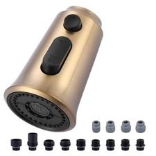 Kitchen Faucet Replacement Head Brushed Gold Style A 3 Function Pull Down