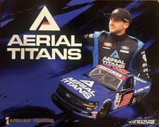 2025 JOSH REAUME “AERIAL TITANS BRISTOL” #22 NASCAR TRUCK SERIES POSTCARD