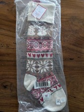 POTTERY BARN KIDS Fair Isle Stocking - Snowman- NWT