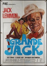 THE ENTERTAINER Grande Jack 1976 Original Italian Movie Poster Jack Lemmon 55x78