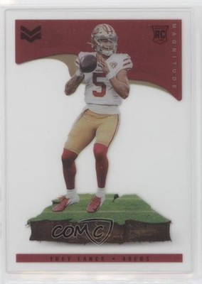 2021 Panini Chronicles Magnitude Red 48/199 Trey Lance #MAG-3 Rookie RC o8g