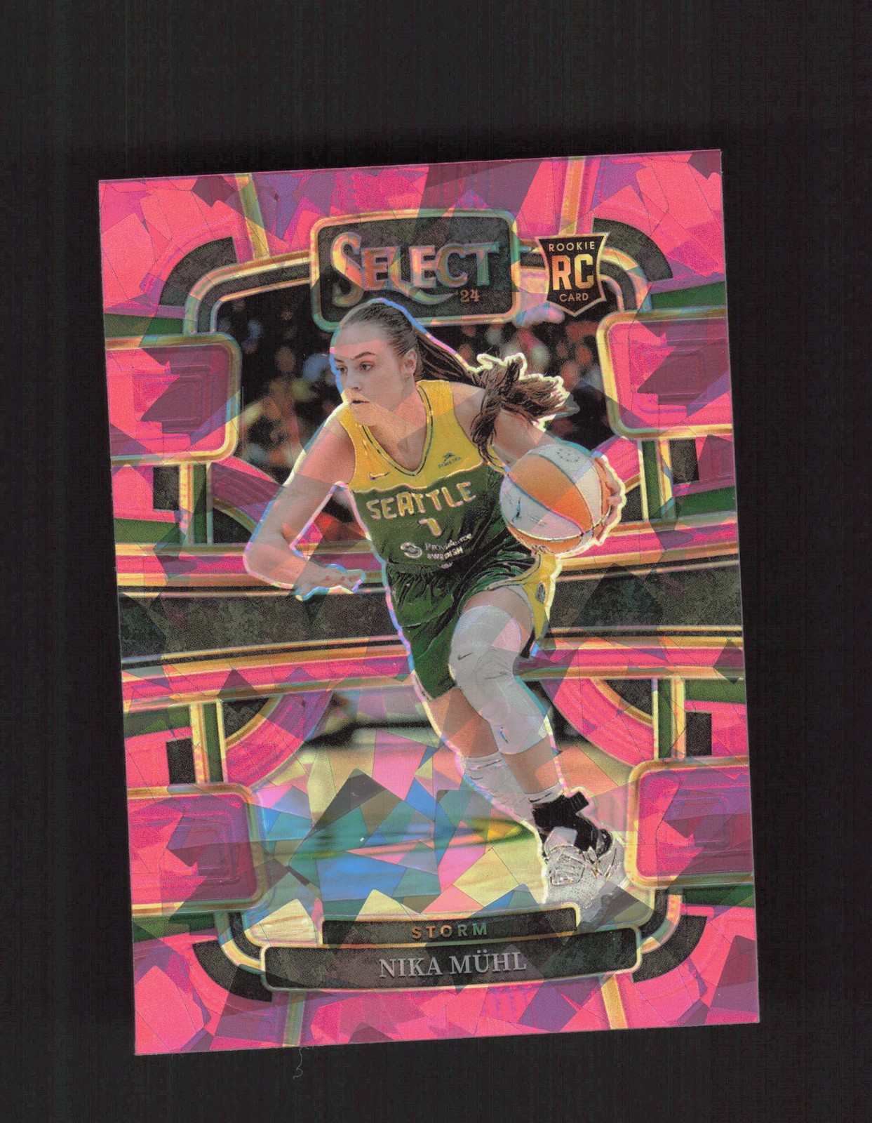 2024 Panini Select WNBA #27 Nika Muhl Prizms Pink Ice