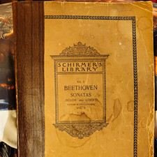 Schirmer's Library Vol. 2 Beethoven Sonatas Piano Solo Sheet Music Score