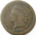 1864 Bronze Indian Head Cent Penny - #9758-6