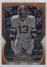 2022 Bowman U Chrome Orange Shimmer Refractor 22/25 Malachi Moore #74 2h5