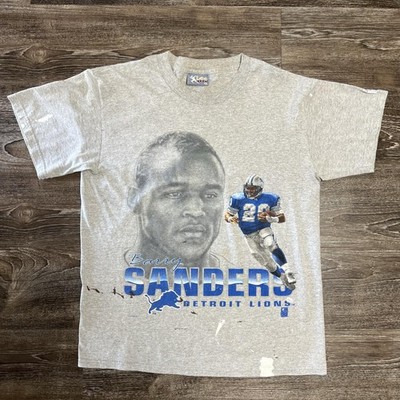 Vintage Detroit Lions Shirt Mens Medium NFL Football Barry Sanders Lee Sport 90s