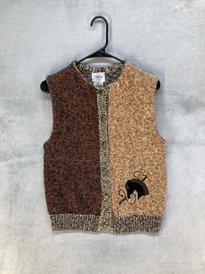 Miller's Sportific Collection Women s Equestrian Horse Knit Sweater Vest Size M