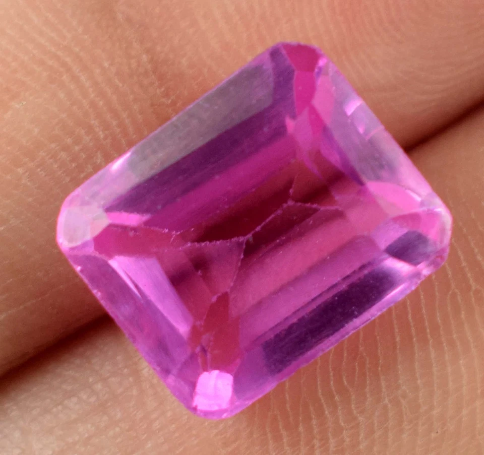 Natürlich Rosa Kunzit 10.70 Karat Smaragd Schliff Edelstein Zertifiziert E18927 - Bild 4 von 4