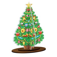 3D Christmas Tree Diamond Art Painting Tabletop Ornaments DIY Kit 5D Diamond Art