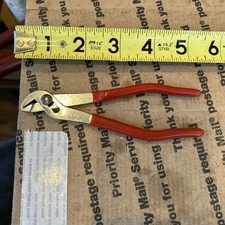 Mac Tools P3G 5" Mini Ignition Slip Joint Pliers 3 Hole Adj Chrome Red Grips