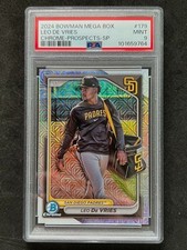 2024 Bowman Chrome Mega Box Prospects Image Variations Leo De Vries SP PSA 9