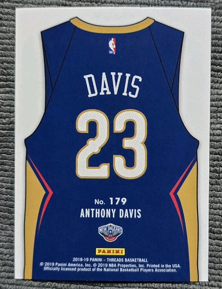 Anthony Davis LOT of 3 Cards 2018-19 Panini Threads Jersey Short Print Inserts - Image 4 of 4
