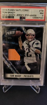 2018 Panini National Convention Tom Brady Pyramids /5 PSA 7 - Game Used Pylon