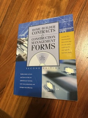 Home Builder Contracts and Construction Management Forms [With CDROM]