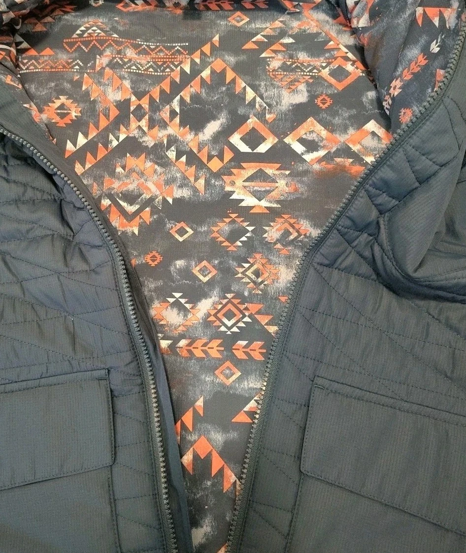 &Lore By Tahoe River Men's Large Quilted Vest  Full Zip Blue Sleeveless Jacket  image 8
