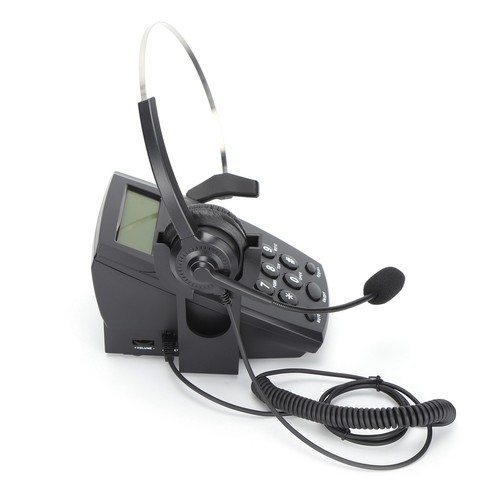HT800 Call Center Wired Telephone With Omnidirectional Mic Headset Suitable Fit - Bild 22 von 22