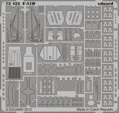 F-51D S. A. - Italeri - / 1:72 - Eduard 73433