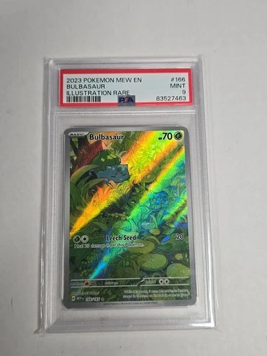 2023 Pokemon Bulbasaur #166/165 Illustration Rare *MEW 151* PSA 9