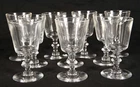Steuben Glass 7725 Sherry Cordial Glasses Mint Set of 10