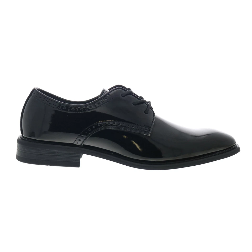 La Milano Payton A11875 Mens Black Extra Wide 3E Oxfords Plain Toe Shoes