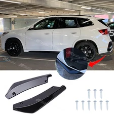 For X1 X3 X5 X7 Gloss Black Rear Bumper Diffuser Spoiler Splitter Spats Canards