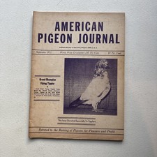 American Pigeon Journal September 1971 Raising Pigeons For Pleasure & Profit