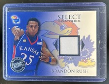 2008-09 Press Pass Legends Brandon Rush Select Jersey RC #SSW-BR Jayhawks