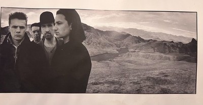 Signed Anton Corbijn U2 Joshua Tree Album Art Poster