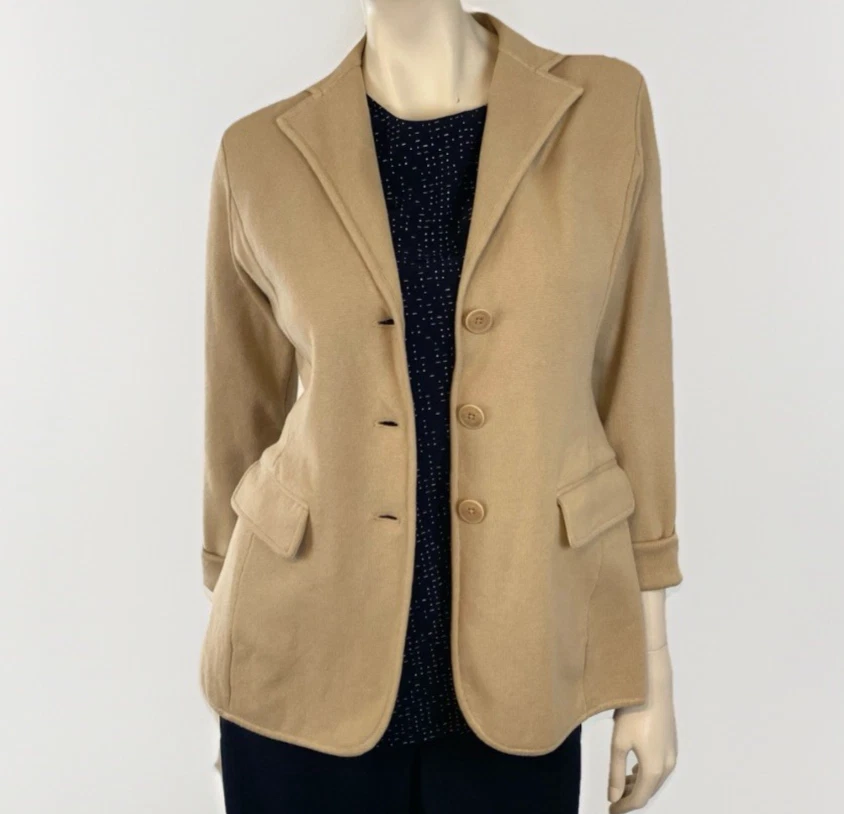 Lauren Ralph Lauren Cotton Knit Blazer Women's Size XXL Birch Tan $225 New
Opens in a new window or