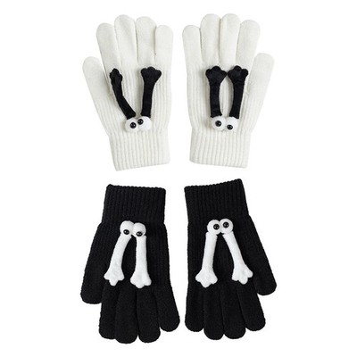 Hand-in-Hand-Handschuhe, lässig, für Damen und Mädchen,