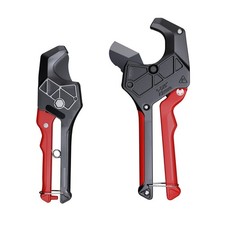 2tlg Rohrschneider für PVC/PPR/PE & Gummischlauch 32&42mm Rohrschere sauberer