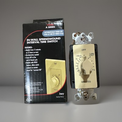  NSi A515MH TORK Indoor Wire-In Spring Wound Countdown Timer Ivory 15 Minute 