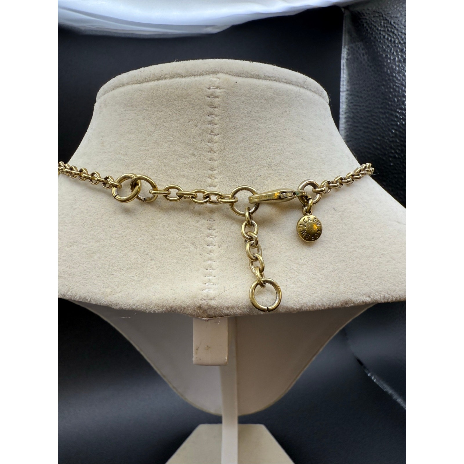 J Crew Signed Rosette Statement Necklace - image 7