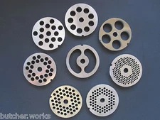 #12 S/S Meat Grinder Chopper Plate Screen Hobart LEM Cabelas Weston. PICK SIZE!