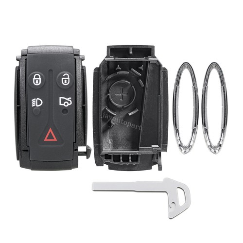 2 For 2009 - 2012 Jaguar XF XK XKR Remote Key Fob Shell Case Cover 5 Buttons - Picture 2 of 9