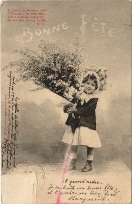 CPA AK Serie A Bonne Fete BERGERET (1138086)