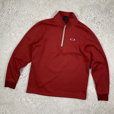 Oakley Vintage Mens 1/3 Zip Sweater Sweatshirt Pullover Logo